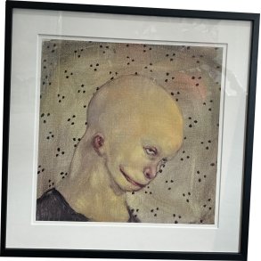 Fools - indrammet plakat af Michael Kvium 40x40cm