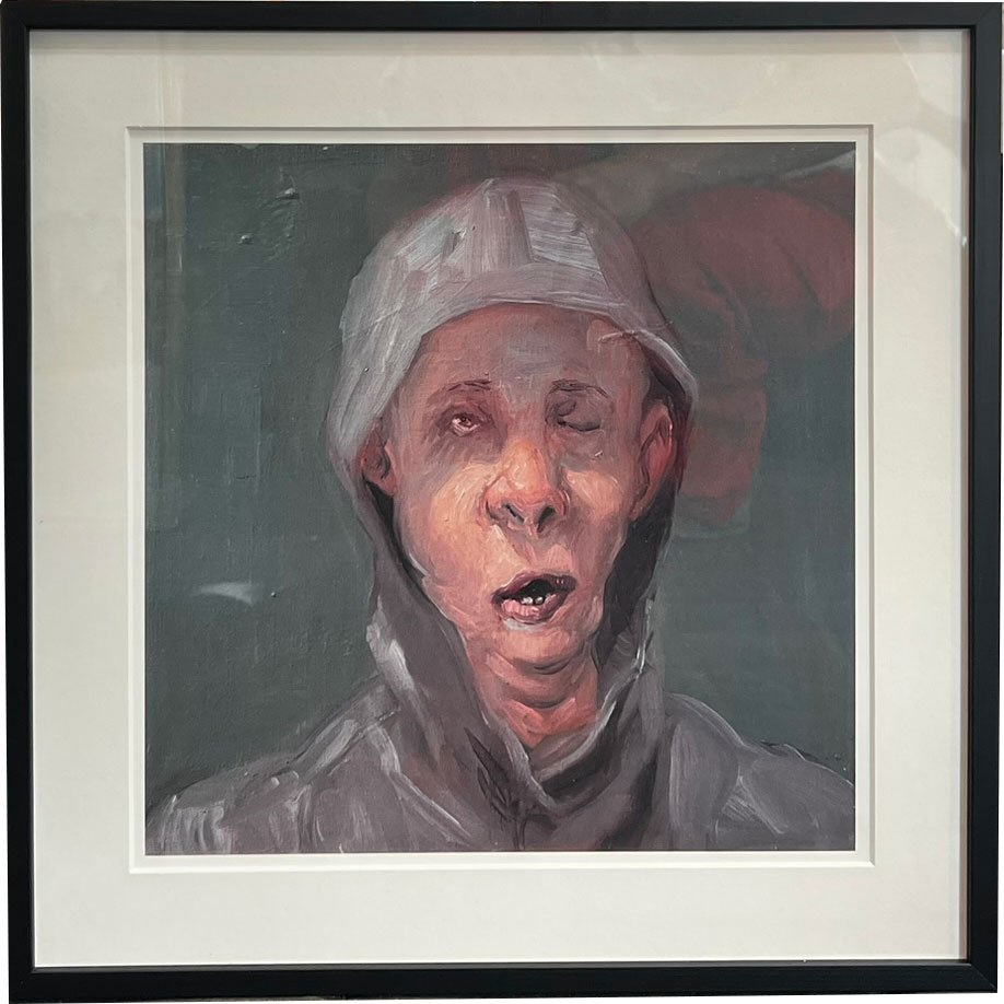 Fools - indrammet plakat af Michael Kvium 40x40cm