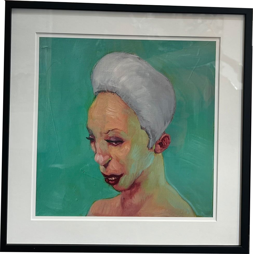Fools - indrammet plakat af Michael Kvium 40x40cm
