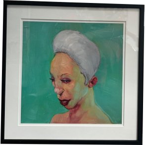 Fools - indrammet plakat af Michael Kvium 40x40cm