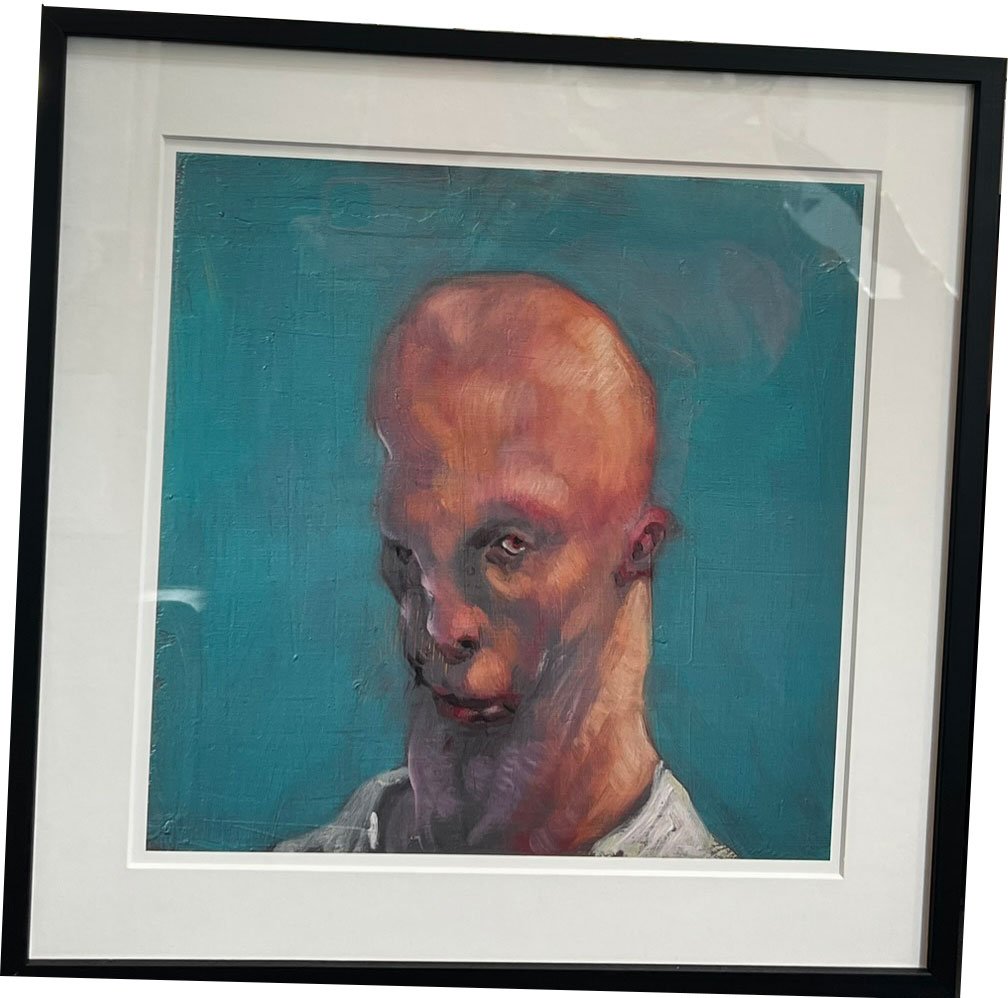 Fools - indrammet plakat af Michael Kvium 40x40cm