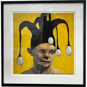 Fools - indrammet plakat af Michael Kvium 40x40cm