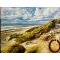 Strandmaleri 80x100cm af Sarah H�i