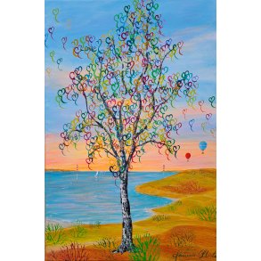 Loving Life, 60x40cm af Jannie Kloster