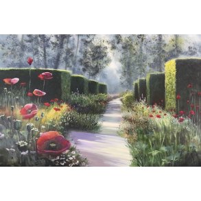 Stien Ind, 100x150cm maleri af Naja Duarte