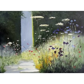 Hvor stien ender, 90x120cm maleri af Naja Duarte