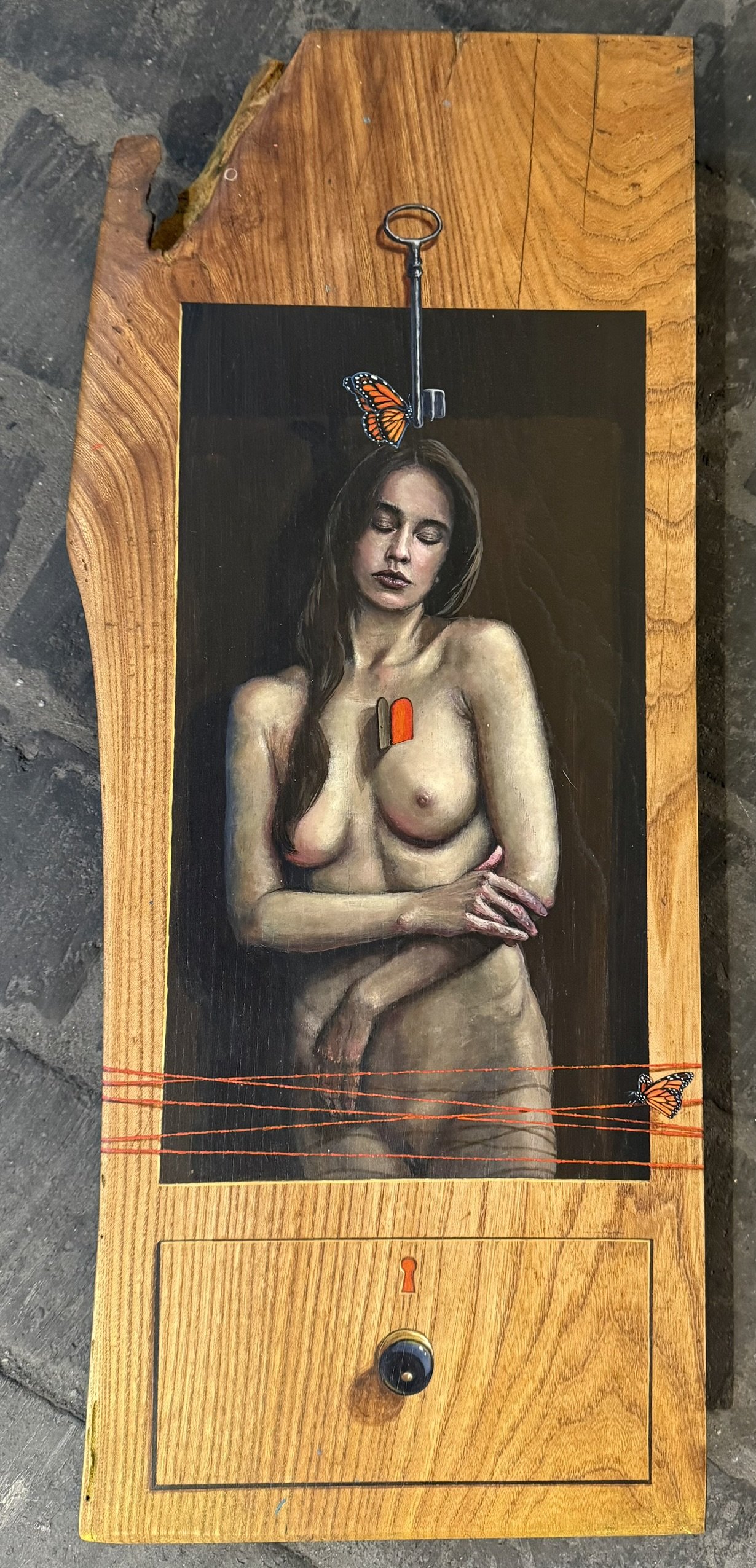 Maleri/Skulptur af David Ju�rez  25x60cm
