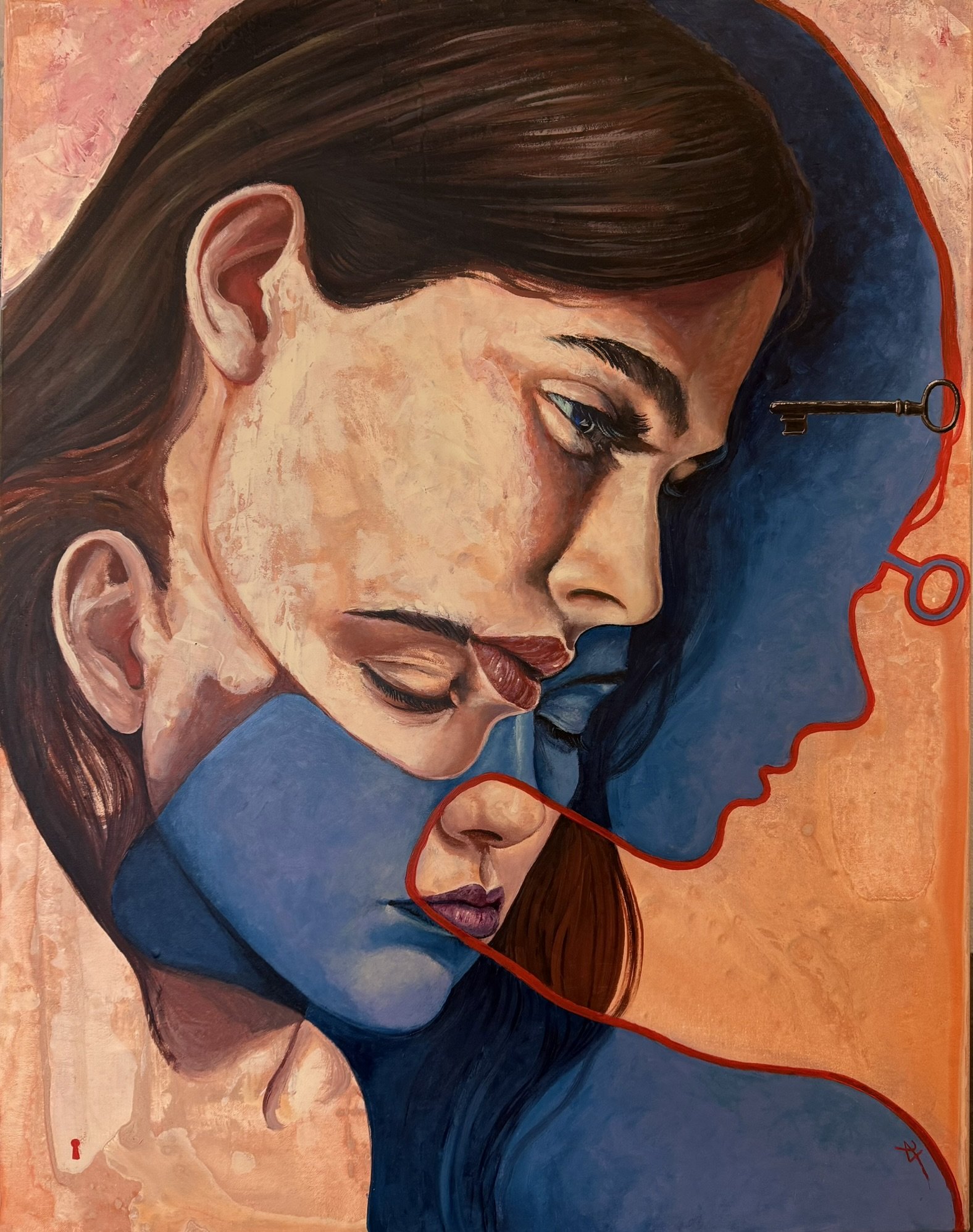 Maleri af David Ju�rez  70x90cm