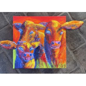 30x30cm 3D maleri af Jette Ladefoged