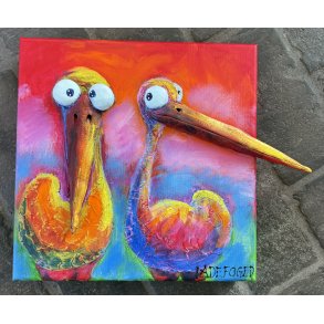 30x30cm 3D maleri af Jette Ladefoged