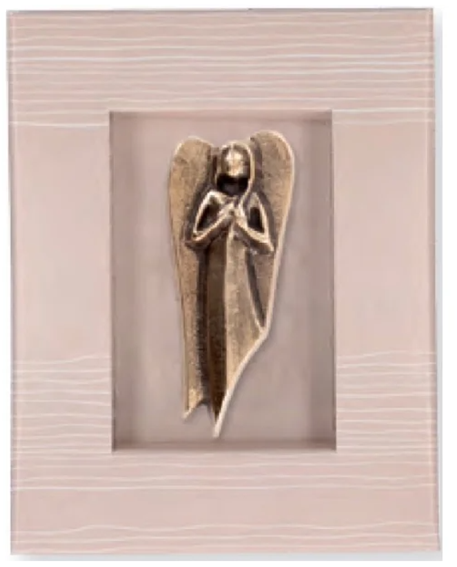 Engel - skytsengel st�bt i bronze